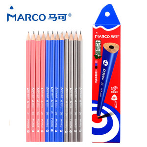 文海精选 马可（MARCO）9002三角书写铅笔 学生铅笔 HB 2B 三角杆