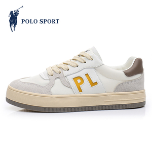 polo sport官方旗舰店德训鞋运动鞋女春秋2021新款女鞋爆款小白鞋