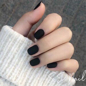 假指甲贴片美甲成品短款磨砂