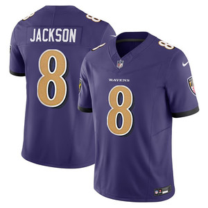 2024 NFL巴尔的摩乌鸦队 Ravens 球服 8# Lamar Jackson 橄榄球衣