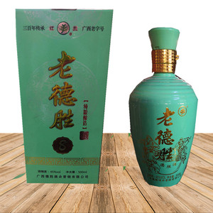 广西河池特产 宜州白酒老德胜酒 新包装米香型45度瓶装酒