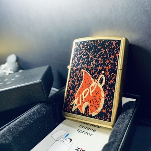 zippo美版在册24193薪火相传2009年年鉴版绝版金花砂彩收藏打火机