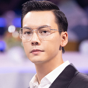 眼镜框男半框银色
