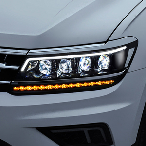 龙鼎17-20新途观l大灯总成改装高配led日行灯流光水晶透镜跑马灯