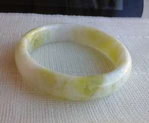 天然石头手镯金丝玉手镯天山翠手链戈壁玉镯子新疆玉佩黄花玉手串