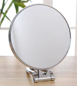 漂亮的镜子化妆镜台式公主镜书桌双面台面镜高清放大超大号