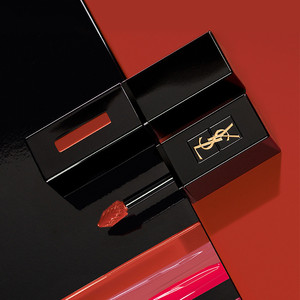 正品ysl圣罗兰黑管唇釉水光镜面口红211 212 216 407 416烂番茄色