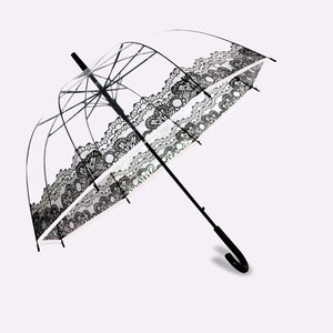 建筑屋长柄伞蕾丝阿波罗伞rain透明雨伞小胡子铁塔透明伞可印LOGO