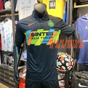 fof正品耐克21-22赛季国际米兰第二客场球迷版巴雷拉球衣足球服