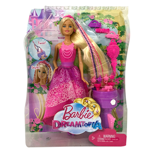 正版芭比娃娃Barbie芭比之彩虹长发公主 女孩玩具生日礼物
