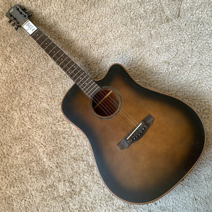 品牌 caraya 41英寸 云杉木民谣木吉他面单板 缺角库存尾单