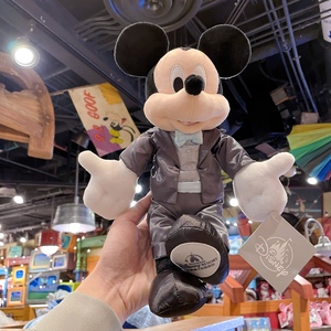 上海迪士尼米奇米妮礼服婚纱造型毛绒玩偶公仔玩具情侣款生日礼物