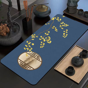 新中式古风桌旗茶巾吸水速干茶席禅意装饰 茶旗吸水垫隔热茶桌垫