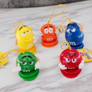 mm豆公仔摆件食玩挂件快到碗里来周边卡通动漫巧克力豆玩具