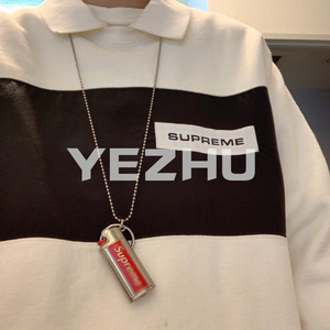 现货潮牌火机套项链ins同款火机壳挂脖sup19ss打火机项链钥匙环吊