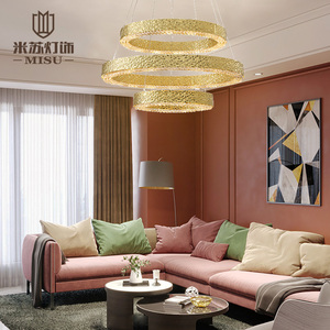 米苏小美式餐厅吊灯现代简约时尚大堂全铜吊灯具客厅主吊灯卧室灯