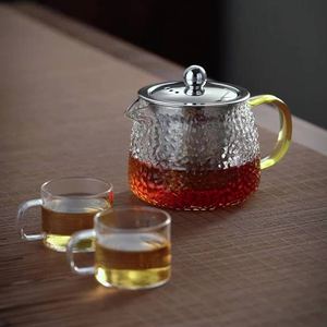 玻璃茶壶家用冲花茶泡红茶一人用茶水分离不锈钢小单壶耐高温茶具