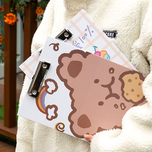 可爱卡通a4文件板夹学生考试专用写字板书写垫板试卷夹夹板文具