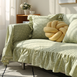 夏凉清新薄棉沙发盖布客厅沙发巾四季通用防尘罩布艺沙发垫全包