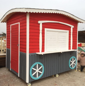 户外移动防腐木售货亭定制售卖亭公园景区小木屋游乐园售票亭储物