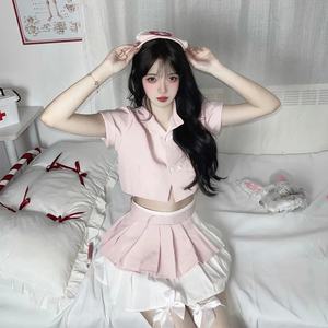 cos制服激情睡裙套装女情器内衣诱惑粉色可爱护士性感清纯睡衣骚