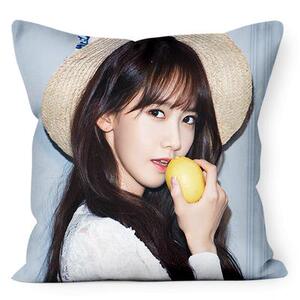 萌工坊少女时代林允儿抱枕定制diy同款海报靠垫真人双面枕头女生