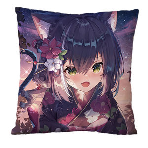 公主连结二次元抱枕同人动漫凯露周边双面方形宿舍枕头套坐垫定制