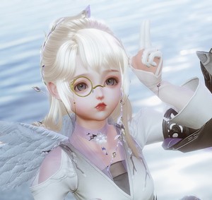 剑网3剑三金发卷烟霞二代新中秋金 像韵烟霞自在 头像 妹妹金角金