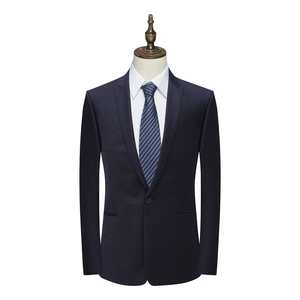 YW10依品牌剪标尾货男士商务正装94.7％羊毛深蓝色一粒扣职业西装