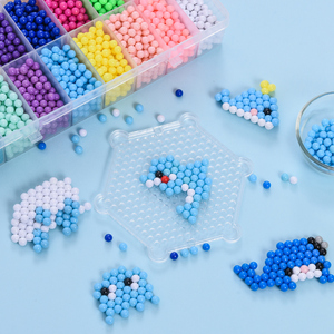 神奇水雾魔法珠豆儿童女孩玩具套装波波粘粘乐手工diy制作材料包