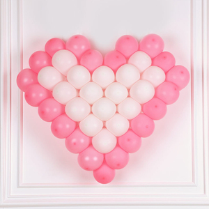 心型网格气球造型配件制作婚房装扮爱心形网格生日Party布置包邮
