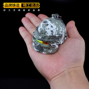 绝地三级头求生刺激战场周边合金迷彩awm三级包98k吃鸡模型大号