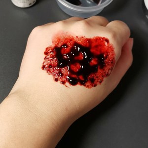 吐血胶囊血浆假血可食用血袋道具血仿逼真血万圣节恐怖道具易清洗