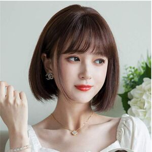 假发短发女真人发丝空气刘海波波头全头套短直发bobo头气质减龄