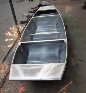 加厚不锈钢打渔船 养殖捕鱼撒网钓鱼钢板船可配推进器