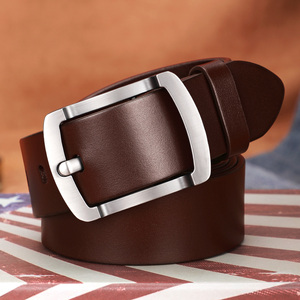 新款皮带男真皮休闲头层纯牛皮针扣腰带简约经典男式裤带