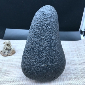 石缘屋新疆阿勒泰碳质球粒陨石俗称黑珍珠天然原石大摆件雕刻料-1