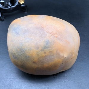 新疆克拉玛依乌尔禾辉煌金丝玉乌鸦皮黄白戈壁玉天然原石摆件-7