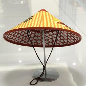 大檐防雨帽塑料斗笠帽子男女户外遮阳帽采茶防晒帽舞蹈道具钓鱼帽