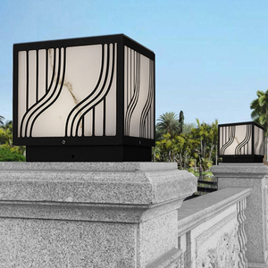 太阳能庭院柱头灯室外门柱造型围墙感应灯户外防水装饰中式围栏灯