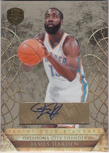 nba球星卡 panini 火箭队 詹姆斯 哈登 签名 亲笔签字卡金砖限量