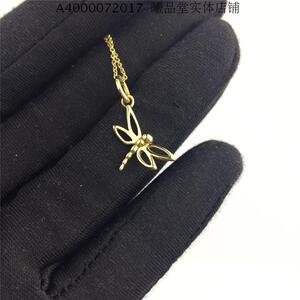 曦品堂二手闲置奢侈品正品tiffa&co蒂芙尼黄金蜻蜓女士项链吊坠