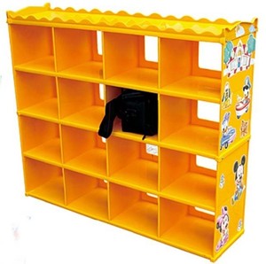 儿童组合柜多层塑料鞋柜架卡通书包柜储物柜幼儿园鞋柜玩具柜书架