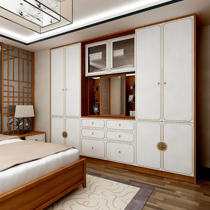 00居然之家官方旗舰店天猫客来福简欧风格衣柜定制klf_mym04膜压