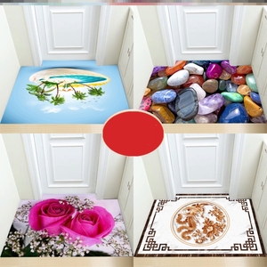 钢化玻璃地垫脚垫门垫地踏脚踏免洗欧式定制入户门家用防滑门口