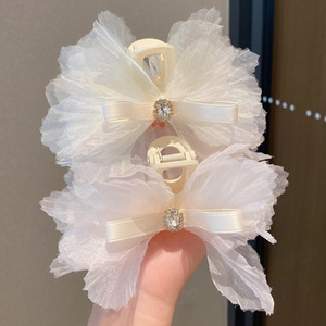 韩国抓夹大号海棠花固定头发后脑勺鲨鱼夹女夏优雅气质醋酸发卡