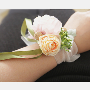 森系新娘伴娘团手腕花结婚高档小清新唯美婚礼姐妹团手花舞蹈丝带