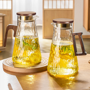 高硼硅冷水壶凉水杯玻璃耐高温家用装水容器冷泡储水大容量果茶壶