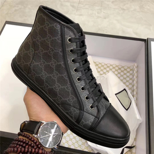 欧洲站酷奇高帮鞋牛皮内里男鞋专柜款休闲鞋英伦皮靴