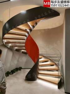 北京厂家楼梯定制 钢结构楼梯 消防楼梯钢板楼梯弧形楼梯旋转楼梯